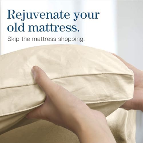 COONP Queen Mattress Topper, Extra Thick Pillow Top Mattress Pad Cover