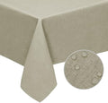 Easy-Going Waterproof Faux Linen Tablecloth, Rectangle, 52x70in, Linen