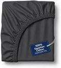 Egyptian Cotton King Fitted Sheet, Fits Upto 16" deep Pocket - Dark