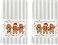 Artoid Mode Beige Candy Christmas Kitchen Towels Set of 2 18x26 Inch