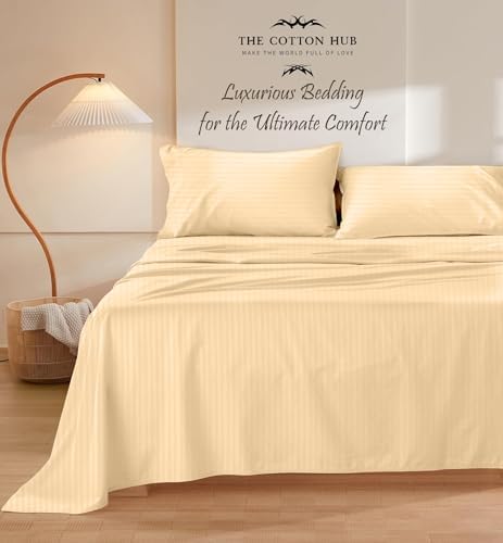 Twin Size 4-Piece Sheet Set 1000 Thread Count Percale 100% Pure Cotton