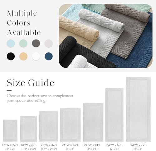Madison Park Splendor Reversible 100% Cotton Bath Runner, 24 x 60