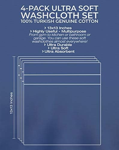 American Veteran Towel, 100% Cotton Turkish Washcloths for Bathroom