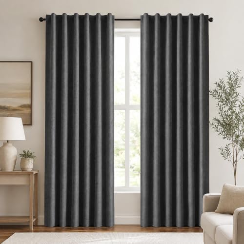 Deconovo Blackout Curtains for Bedroom, Living Room 63 Inch Long 2