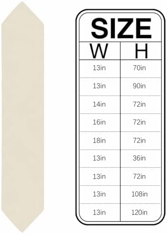Cream Table Runner Linen Burlap Table Runner 72 Inches Long Modern
