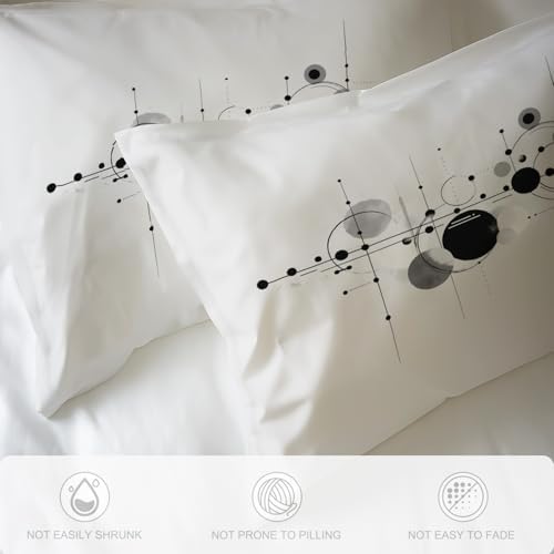 Reversible Duvet Cover Set Microfiber Bedding Set Simple Abstract