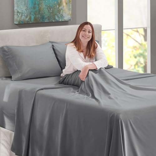 Nestl Twin XL Size Sheet Set, 4 Piece Extra Deep Pocket
