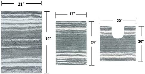 Home Weavers 100% Cotton Gradiation Collection Bathroom Décor
