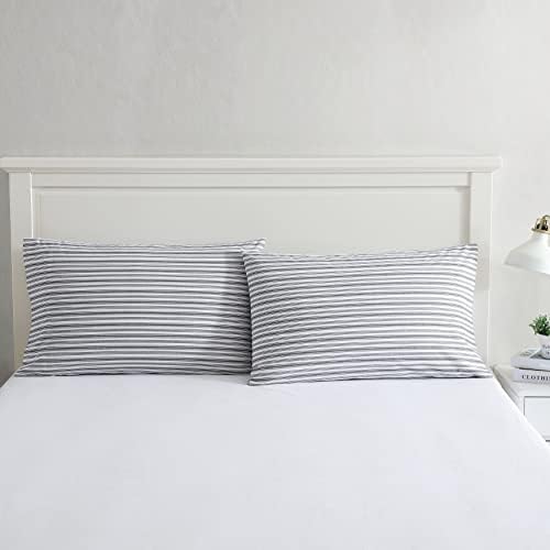 Nautica - Standard Cotton Percale Pillowcase Set, 2-Pack