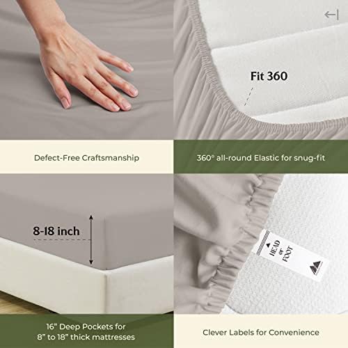 Mayfair Linen 100% Egyptian Cotton California King Fitted Sheet Only