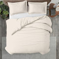Kotton Culture 3 Pc Queen Size Duvet Cover Set 100% Egyptian Cotton