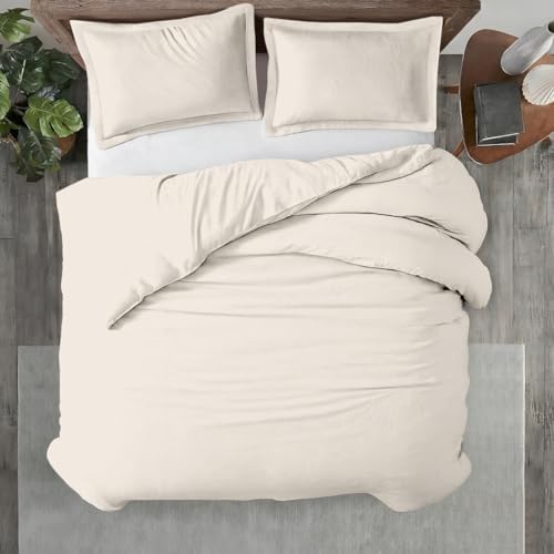 Kotton Culture 3 Pc Queen Size Duvet Cover Set 100% Egyptian Cotton