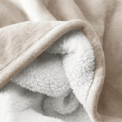 Super Soft Fuzzy Micro Plush Sherpa Fleece Throw Blanket for Bed King