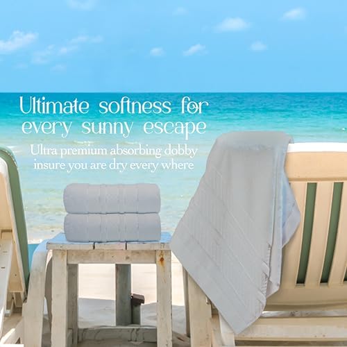 Towel Set: Super absorbent, quick-drying, soft, plush. Features