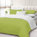 100% Pure Cotton Real 600 Thread Count 5 Piece Reversible Duvet Set