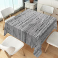 70x70inches Modern Square Tablecloth Grey Aesthetic Stripes Abstract