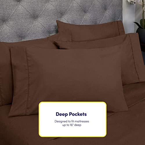 Deep Pocket Queen Sheets – 6-piece Extra Deep Pocket Bed Sheets with