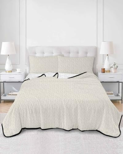 68x98in Quilt Bedding Set Pure Color Rice Breathable Summer Cooling