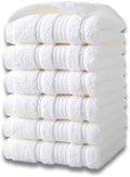 Hand Towels 6 Pack, Cotton Face Towels Soft, Absorbent and Quick Dry