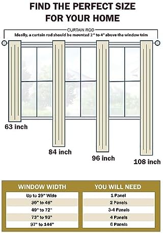SUPERIOR Blackout Curtains, Insulated, Sun Blocking Curtain for
