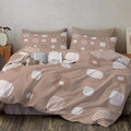 King Size Bedding Set Cubes Lines and Shapes Adults Soft Microfiber
