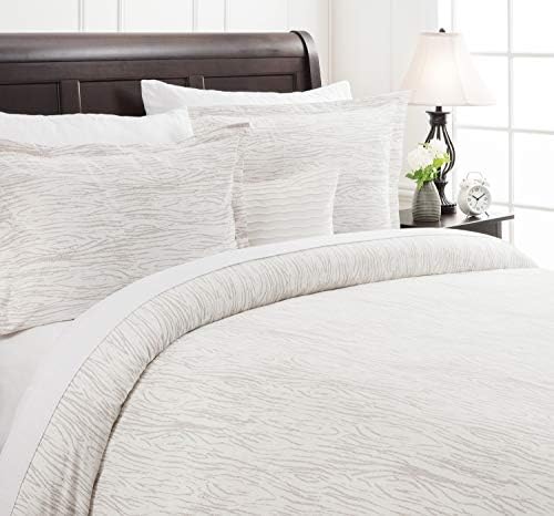 Chanasya Premium Woodgrain Duvet Cover Set - Duvet Cover (104” x 90”)