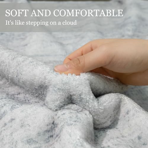 MUJOO Washable Runner Rug 2x6 Area Rugs Low Pile Non Slip Modern