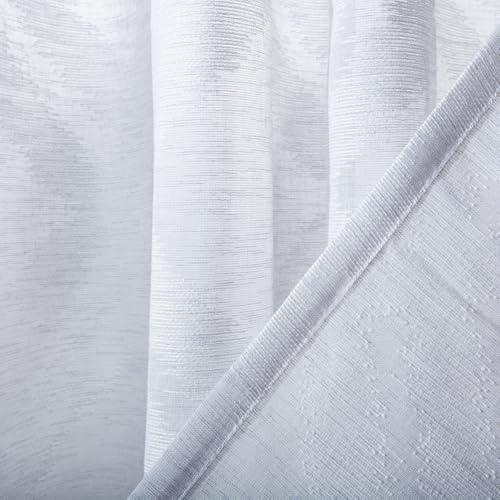 SAFAVIEH Home Curtain Mila Grey Semi-Sheer 52" x 96" Grommet Window