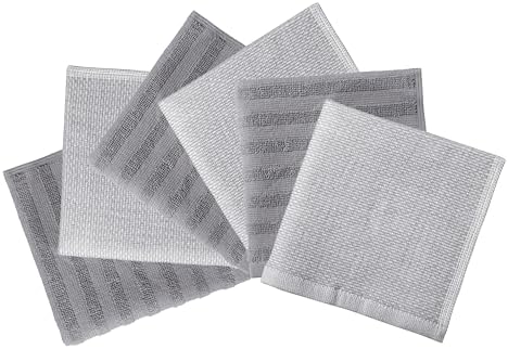 Bumble Premium Dish Cloths 13"x13" (6 Pack) | 100% Natural Ring Spun