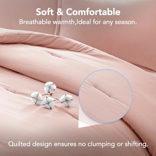 Twin Comforter Set Prewashed Lightweight Quilted Bedding for All