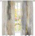 Textured Plaster Window Sheer Curtain Minimalist Abstract Gray Beige