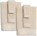 Rae Dunn 6-Piece Towel Set - 100% Cotton Towels for Bathroom Set - 2