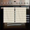 Beige Brown Striped Kitchen Towels Set of 3, Ultra Absorbent Dish