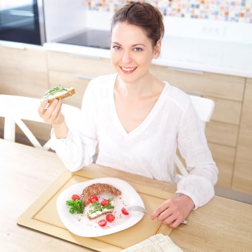 6 Sets Classic Cork Placemats Backed Placemats Cream