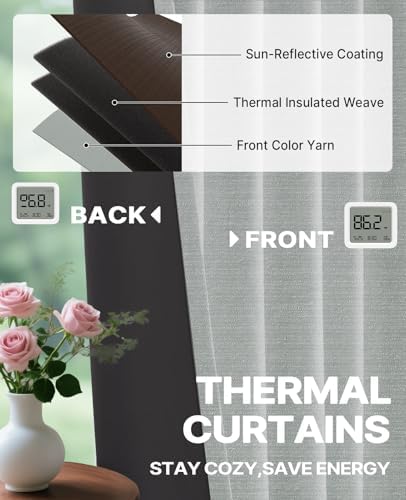 Gray Blackout Chenille Pinch Pleated Curtains 40x84in- Ultra Soft