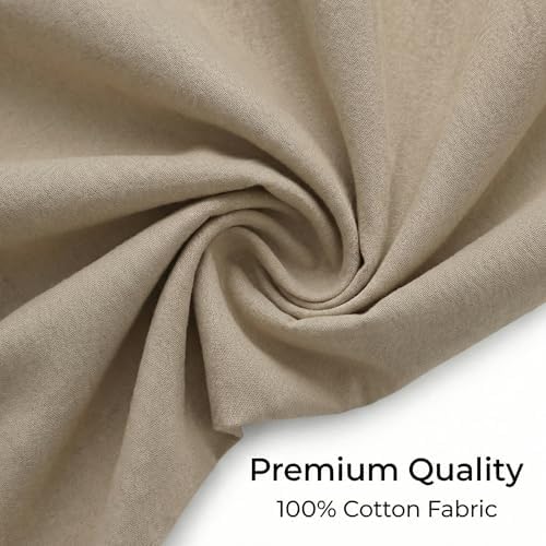 Urban Villa Cotton Grommet Curtains 52x84 (2 Panels) Ivory