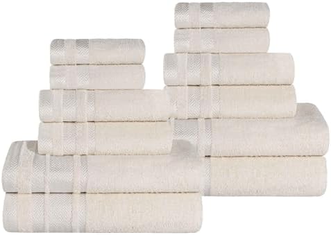 Impressions Hays Cotton Medium Weight Towels, Towel Set for Bathroom