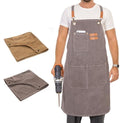 Woodworking Apron Heavy Wax Canvas Work Apron