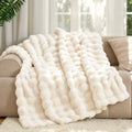 The Malibu Blanket - LuxeComfort Faux Fur Bubble Blanket 60"x70"
