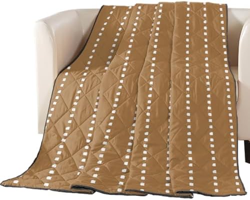 T&H XHome Ticking Quilt California King Luxury Quilted Comforter
