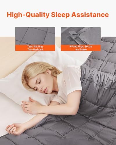 VEVOR Weighted Blanket 80 x 87 inch - King Size, 25 lbs Heavy Blanket