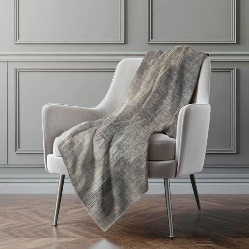 Addison Rugs ASB567 Taupe 50" x 70" Oversized Sherpa Throw Blanket