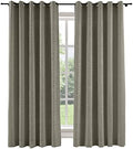 ChadMade Morden Grommet Nutral Linen Solid Color Drape 96 Inches Long