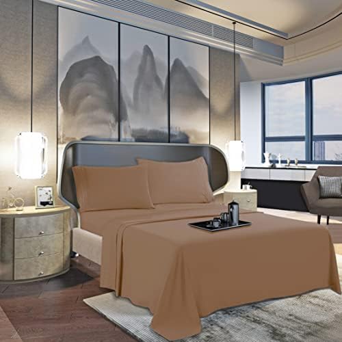 Mocassi Queen Sheet Set - Luxury Hotel 1800 Premier Bedding Sheets &