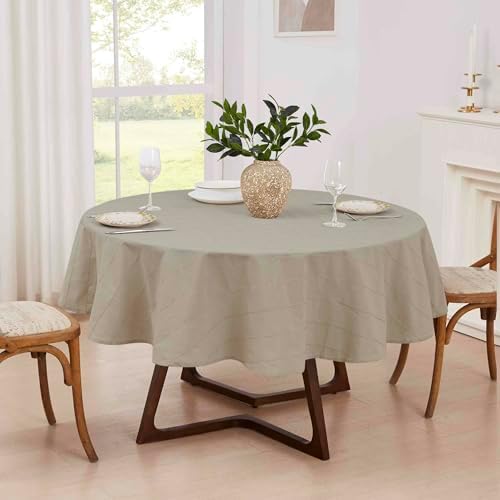 IZOD - Round Tablecloth, Decorative Tabletop Accessories, Holiday Home