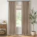 INOVADAY 100% Blackout Curtains for Bedroom Black Out Curtains 96 Inch