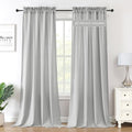 H.VERSAILTEX Sheer Curtains 95 inches Long Non-See-Through Farmhouse