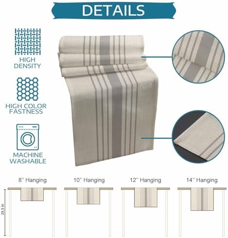 Begin Table Runner and Placemats Set of 4 Striped Vintage Linen