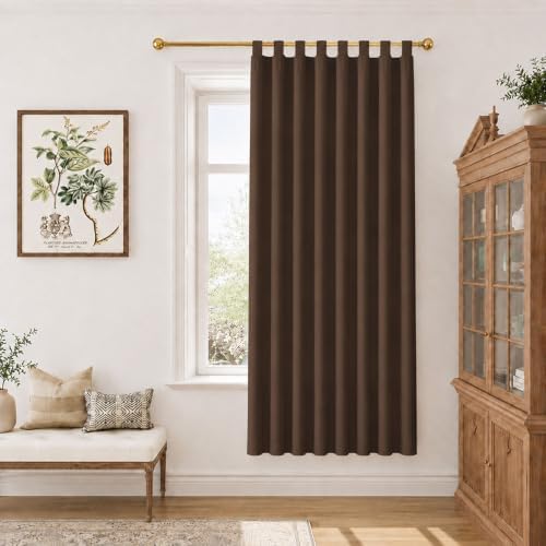 Modern Decorative Tab Top Window Curtains for Bedroom or Living Room