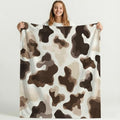 Beige Brown Blanket - Modern Microfiber Throw,Gifts for Kids Adult